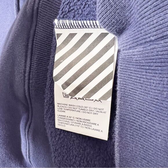 Off White Men’s Women's Unisex Size Medium Blue Ombré Wing Off Logo Hoodie - Picture 13 of 16
